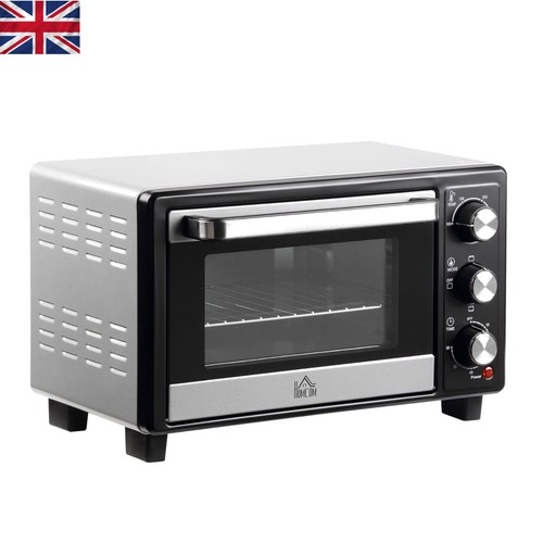 Stylish silver mini oven - silver, 16l