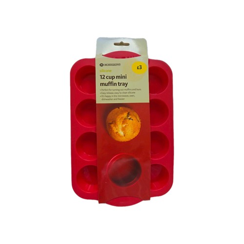 Cup mini muffin silicone - 12-cup,